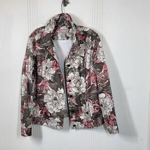 Chico's Pink & Gray Jacket